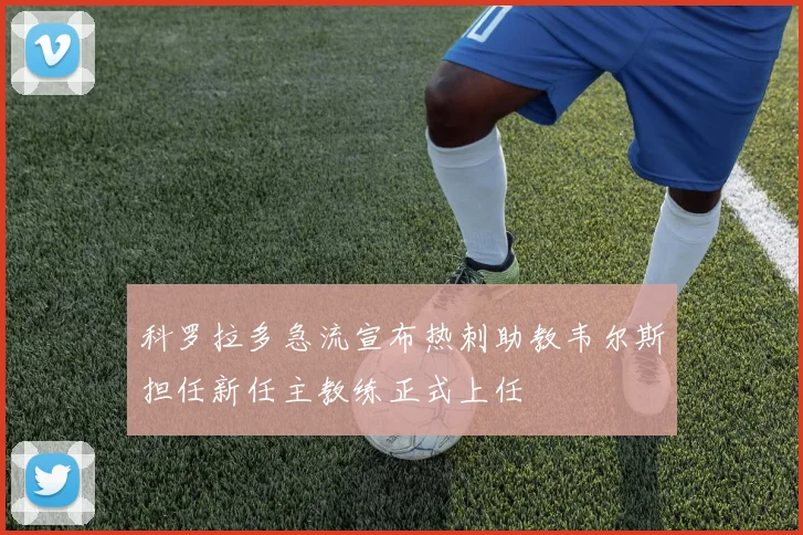 科罗拉多急流宣布热刺助教韦尔斯担任新任主教练正式上任